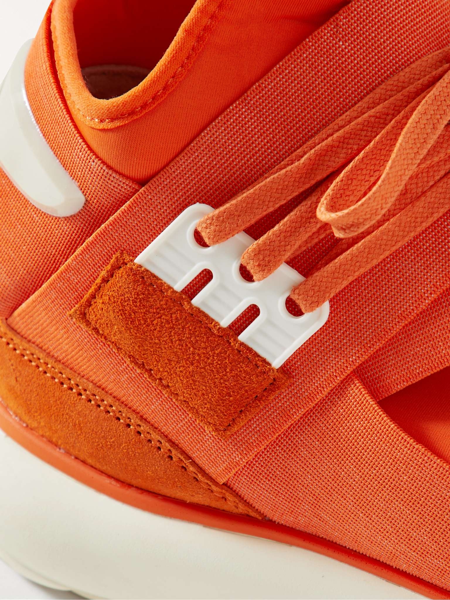 Qasa Suede-Trimmed Neoprene and Webbing High-Top Sneakers - 6