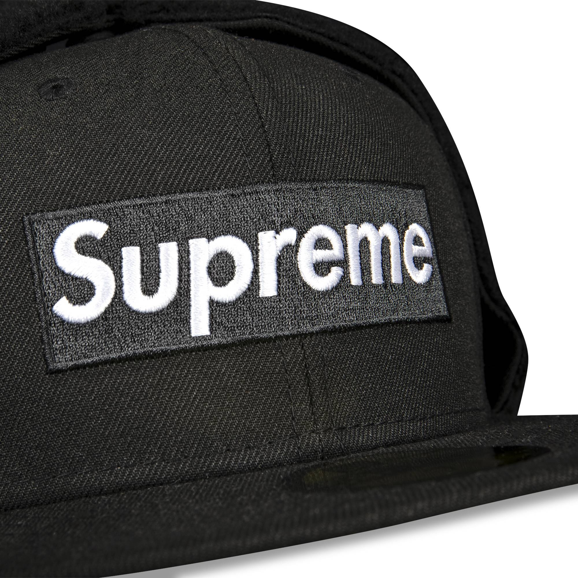 Supreme x New Era Earflap Box Logo 'Black' - 3