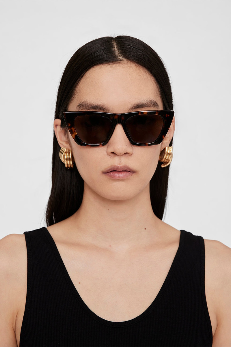 ANINE BING Paris Sunglasses - Dark Tortoise outlook
