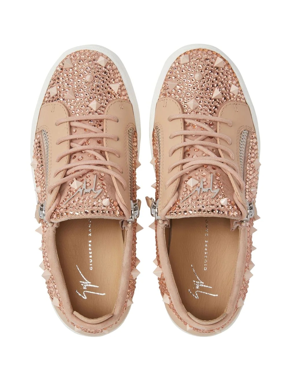 Gail stud-embellished sneakers - 4