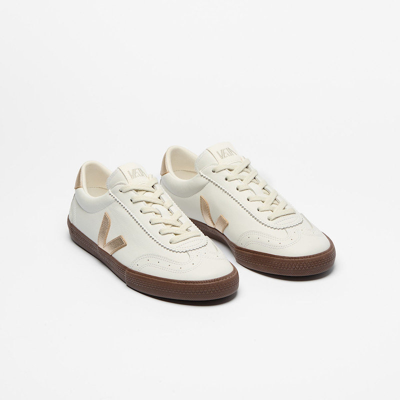 VEJA VOLLEY LEATHER WHITE PLATINE BARK outlook