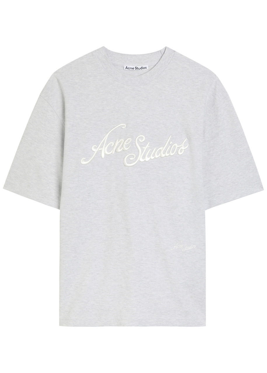 Acne Studios Logo-embroidered Piqué Cotton T-shirt - 1