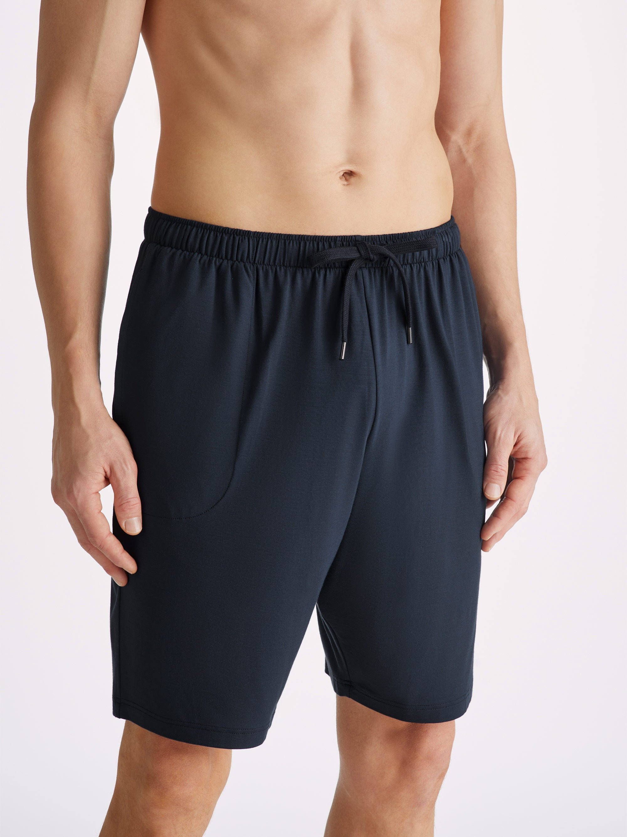 Men's Lounge Shorts Basel Micro Modal Stretch Navy - 7