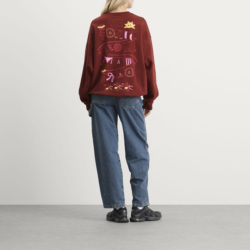 DAMSON MADDER. Damson Madder Sundried Washing Line Sweatshirt outlook