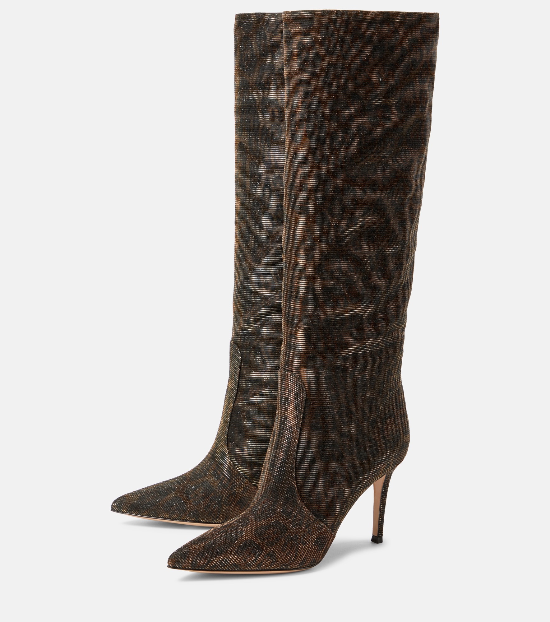 Hansen leopard-print knee-high boots - 5