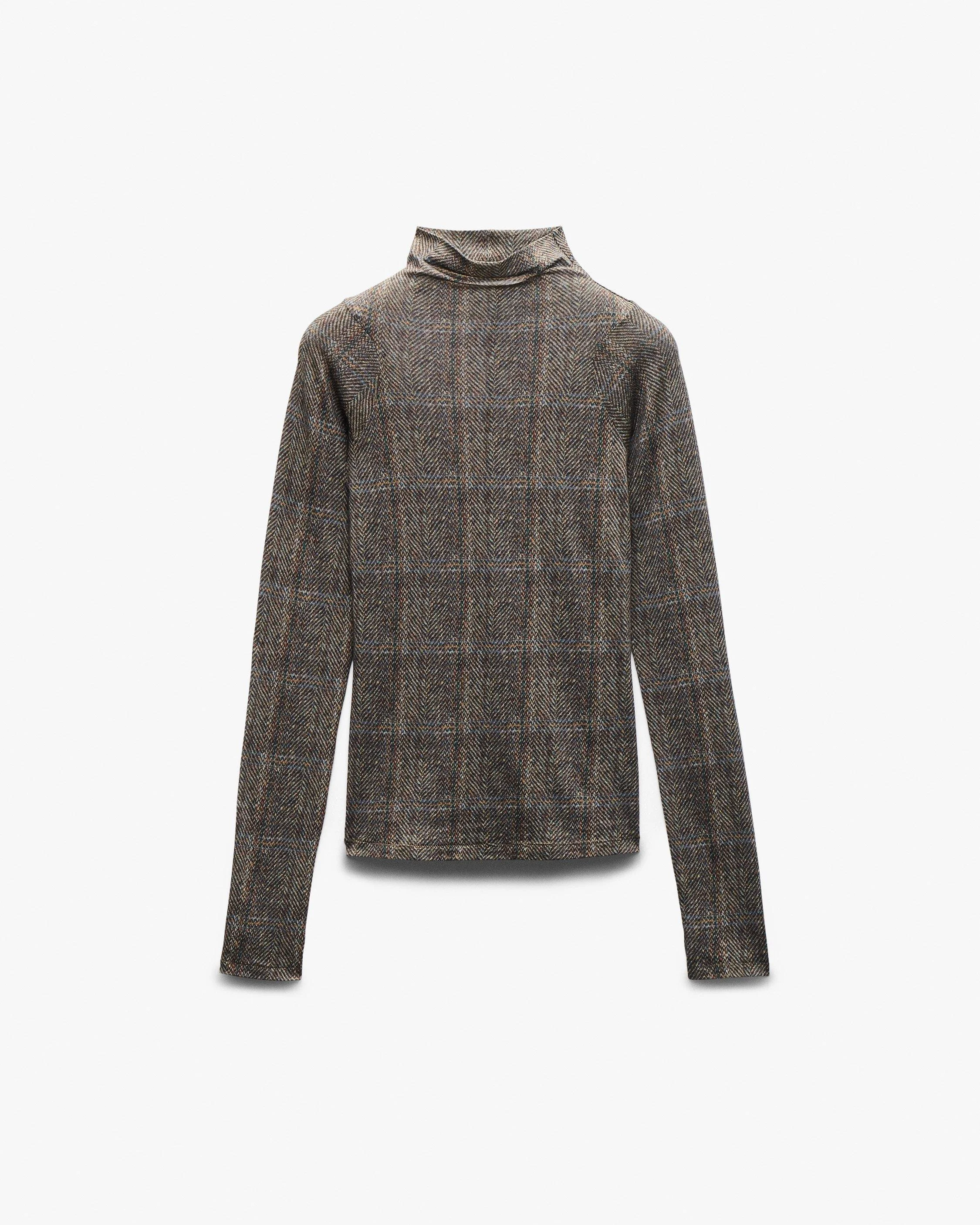 Shaw Plaid Turtleneck Tee - 1