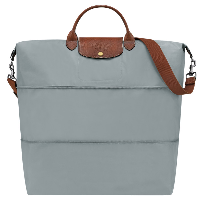 Le Pliage Original Travel bag expandable Steel - Recycled canvas 1