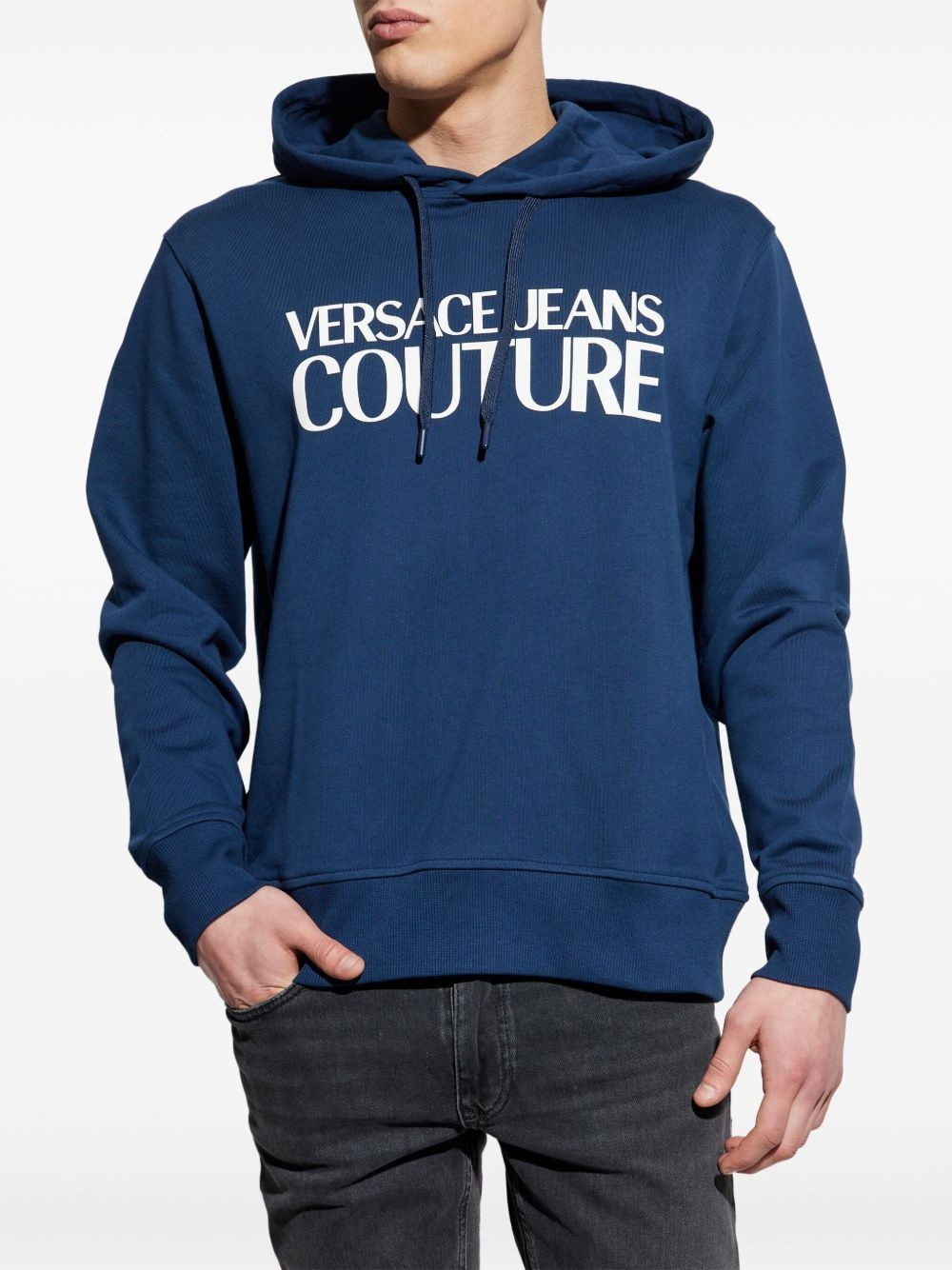 logo-print hoodie - 3