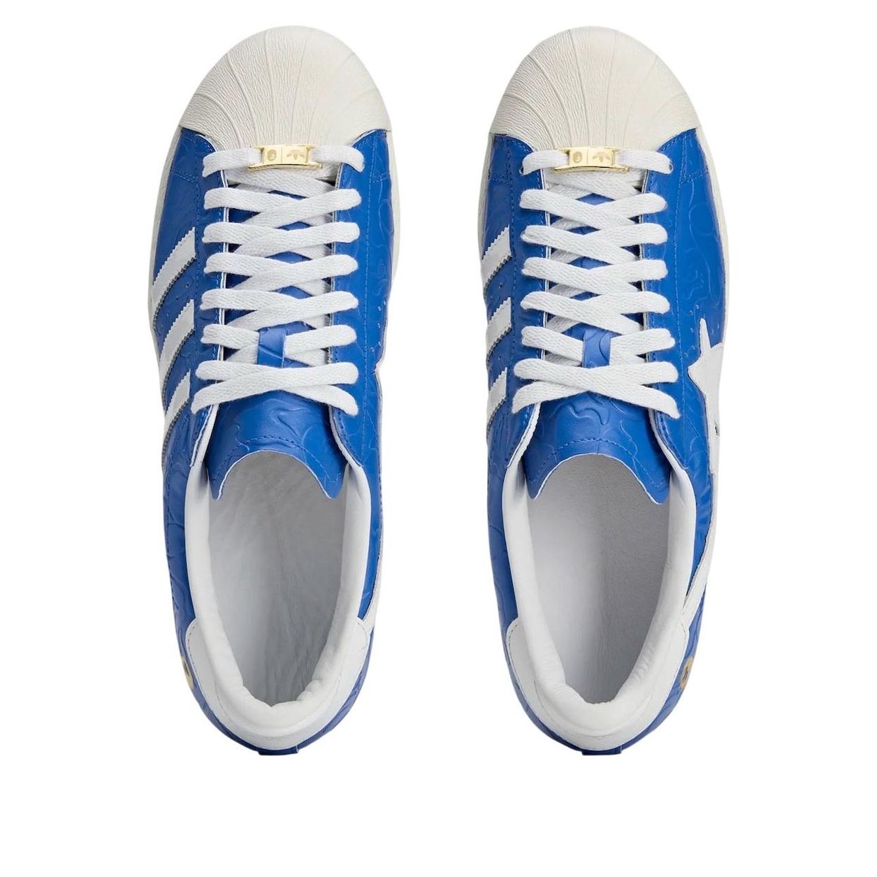 adidas x A Bathing Ape Superstar Vintage 'Blue White' JR2702 - 4