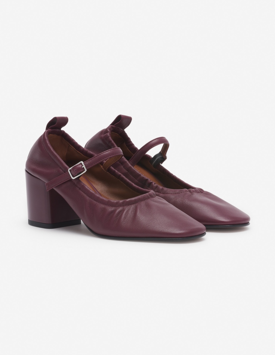 LEATHER LOW-HEEL PUMP - 3