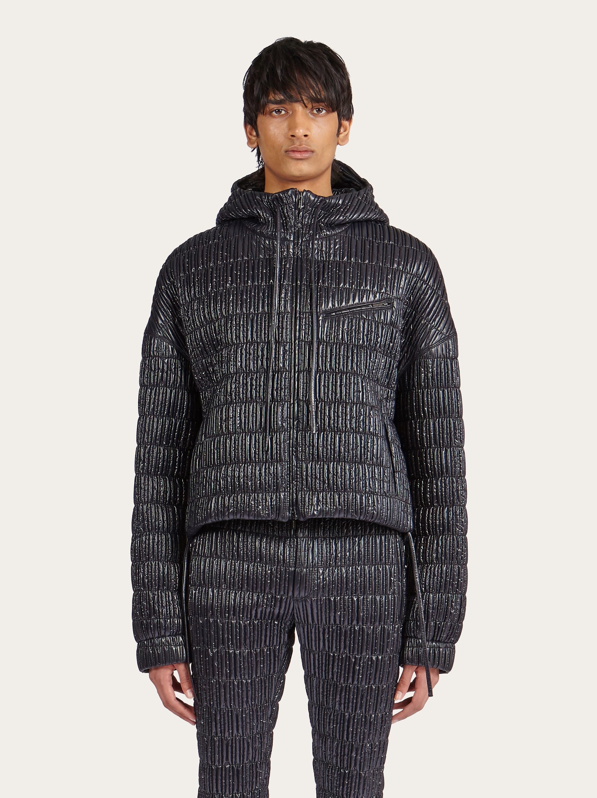 Quilted nylon bomber - 2