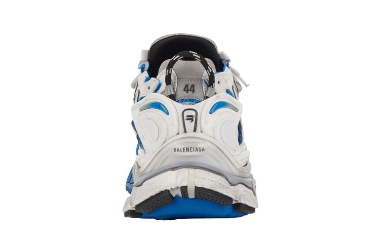 Balenciaga Runner Sneakers 'White Blue Mesh and Nylon' 677403W3RB34912 - 4