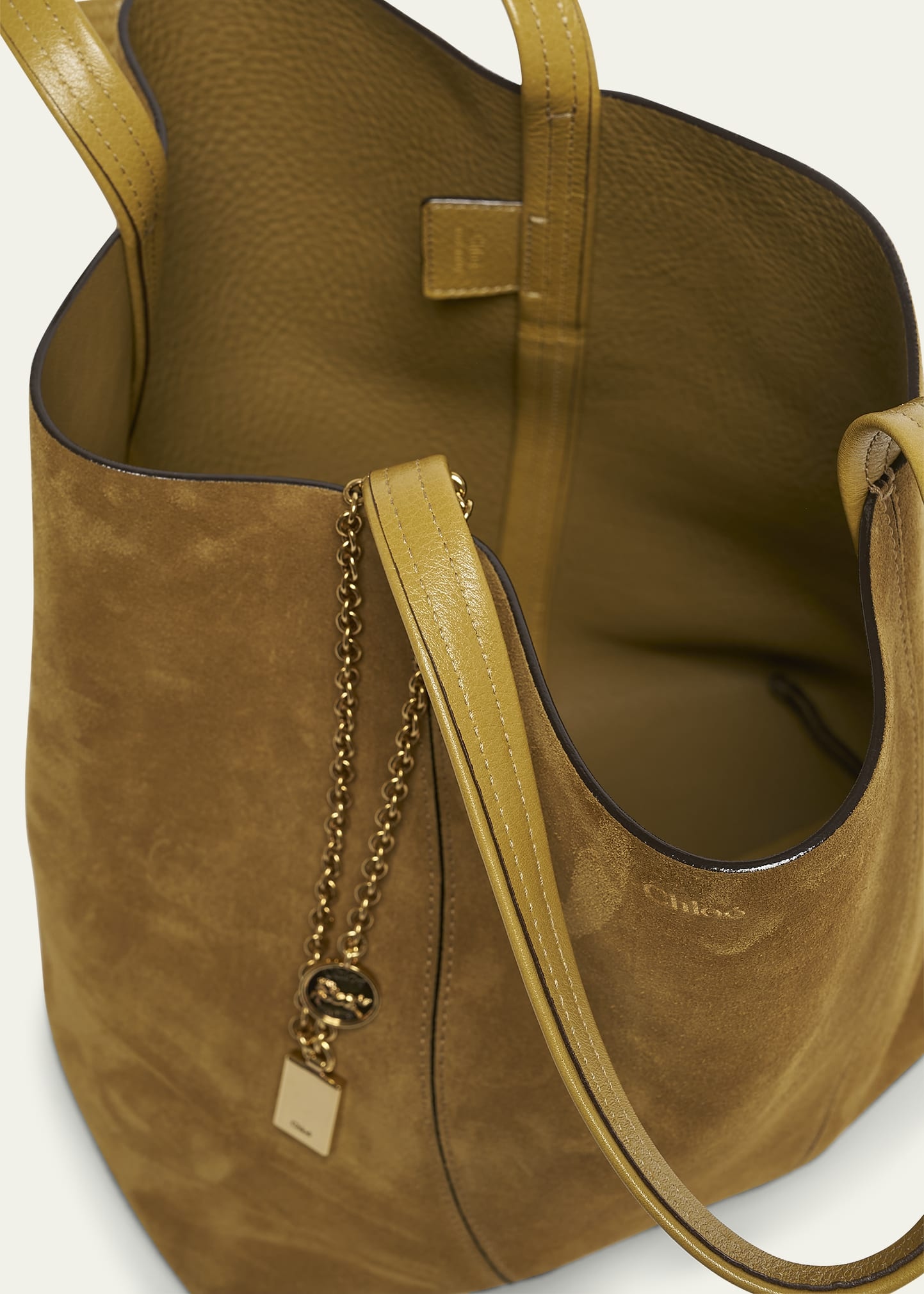 Spin Medium Tote Bag in Suede - 4
