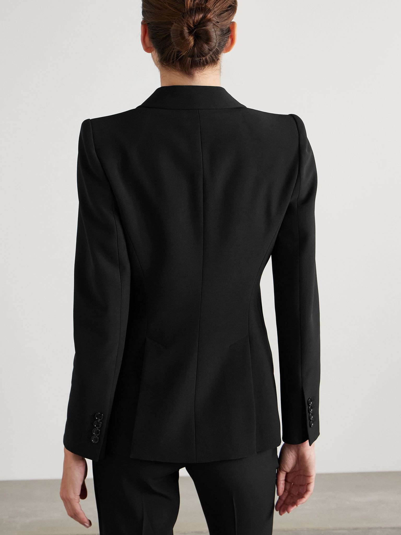 Embellished crepe blazer Black - 3