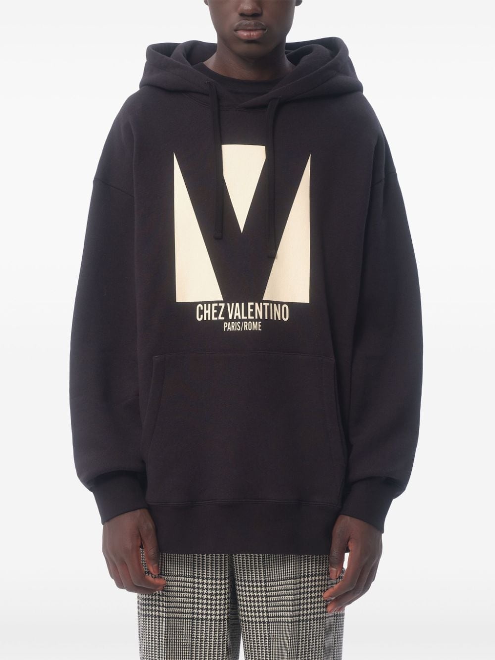 logo print hoodie - 3