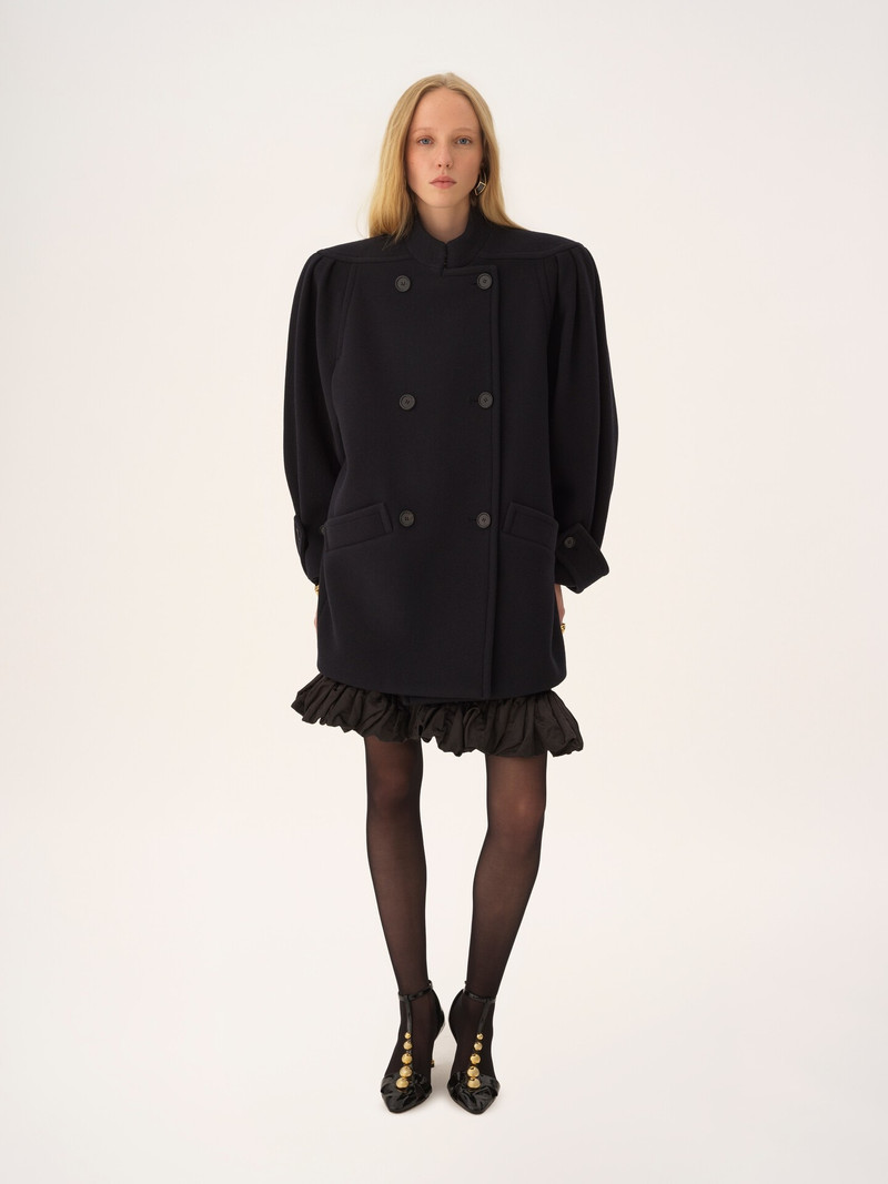 Chloé HIGH-NECK DOUBLE-BREASTED COAT IN WOOL outlook