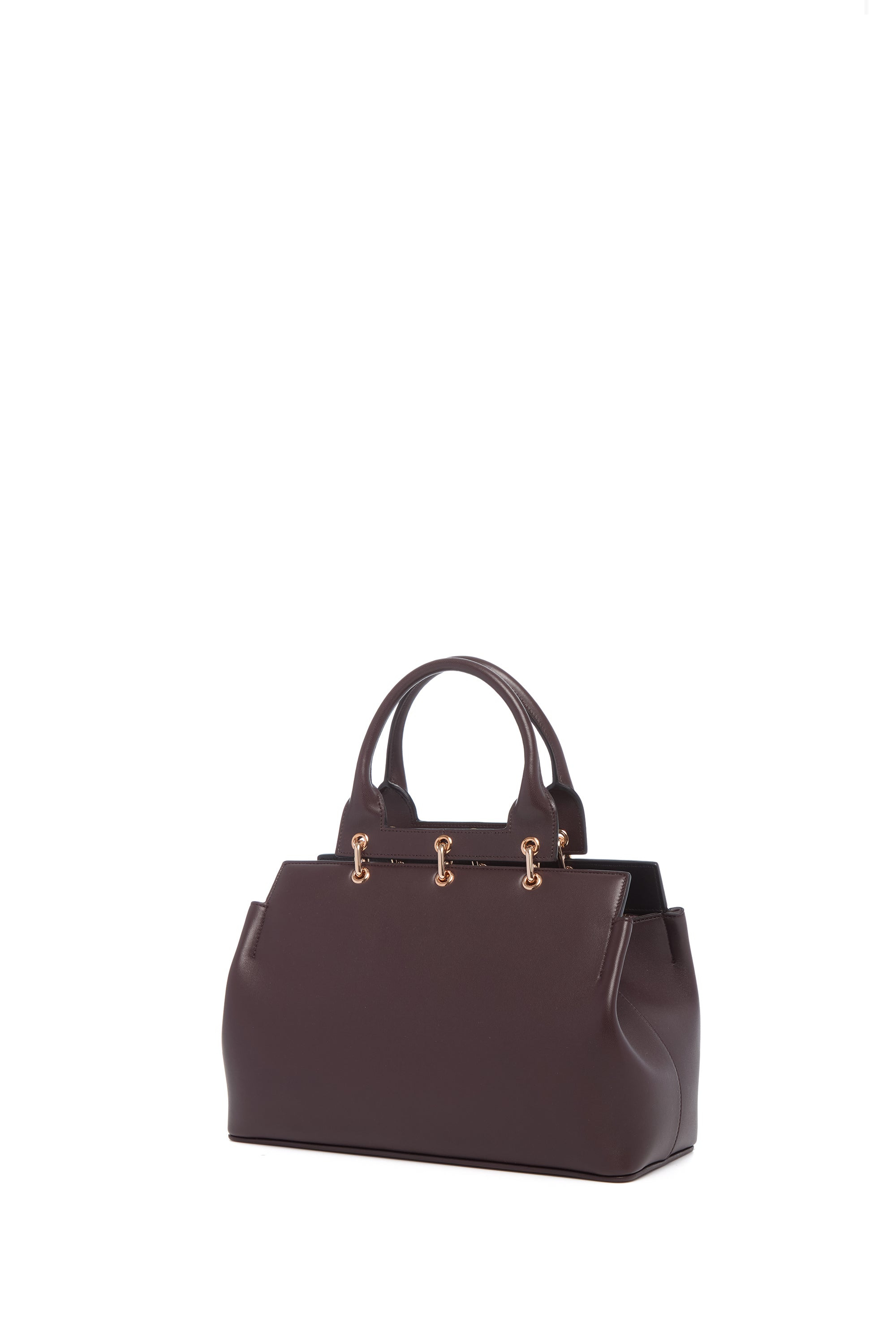Small Amethyst Bag in Bordeaux Nappa Leather - 2