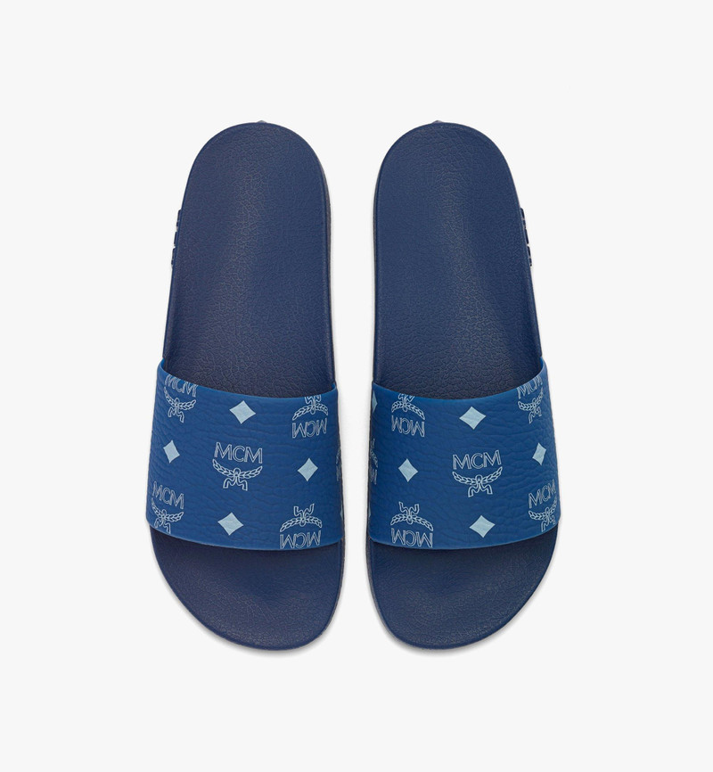 Monogram Print Rubber Slides 5