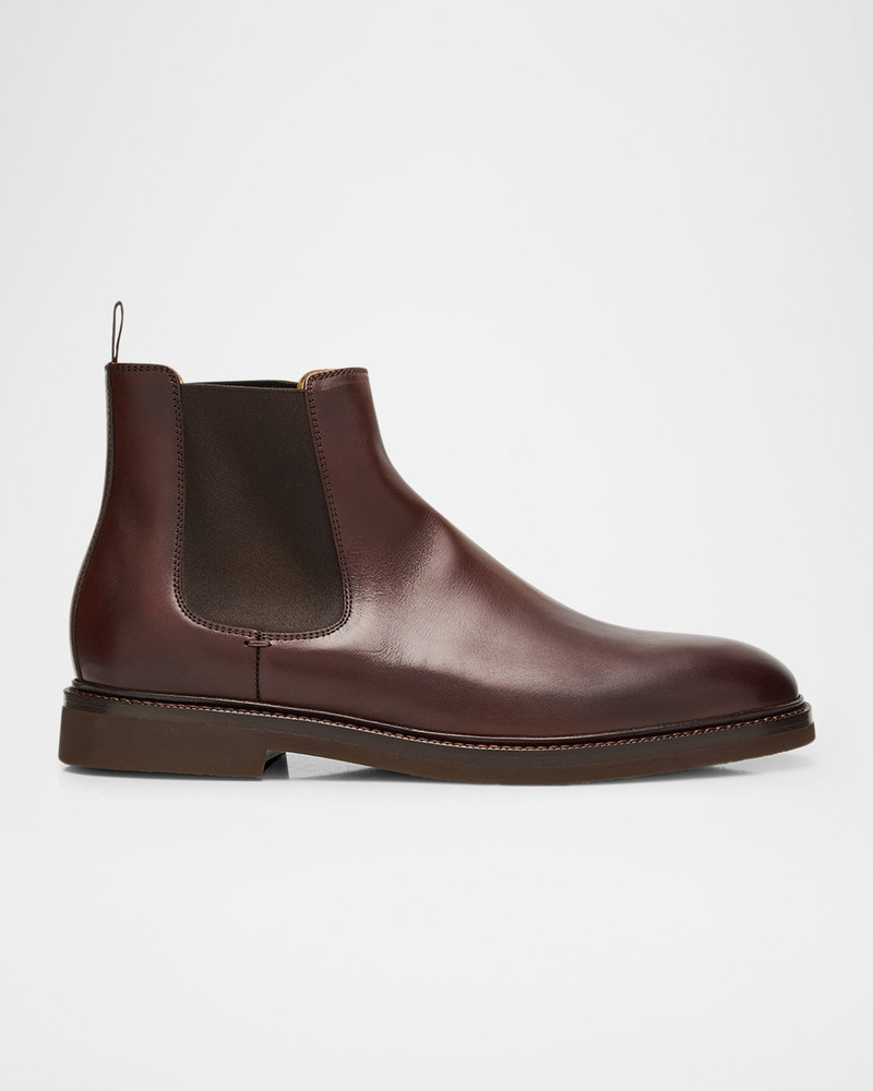 Men's Waxed Calfskin Chelsea Boots 1