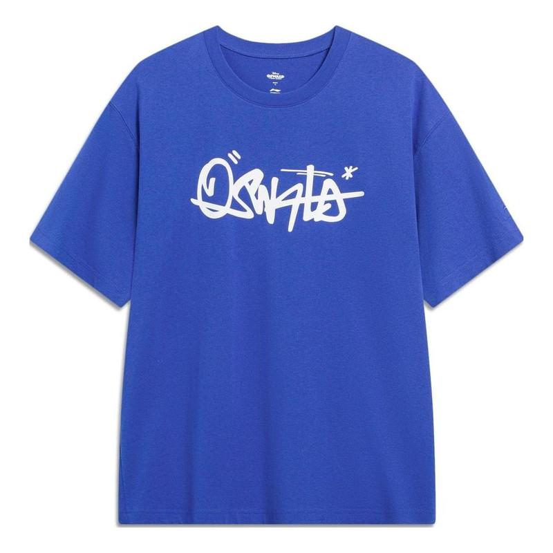 Li-Ning x Disney Oswald Graphic T-shirt 'Blue White' AHST313-3 - 1