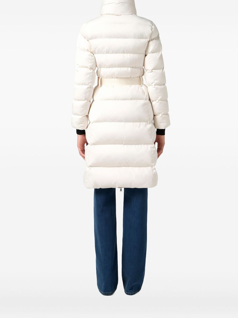 jacquard scarf-collar down coat 3