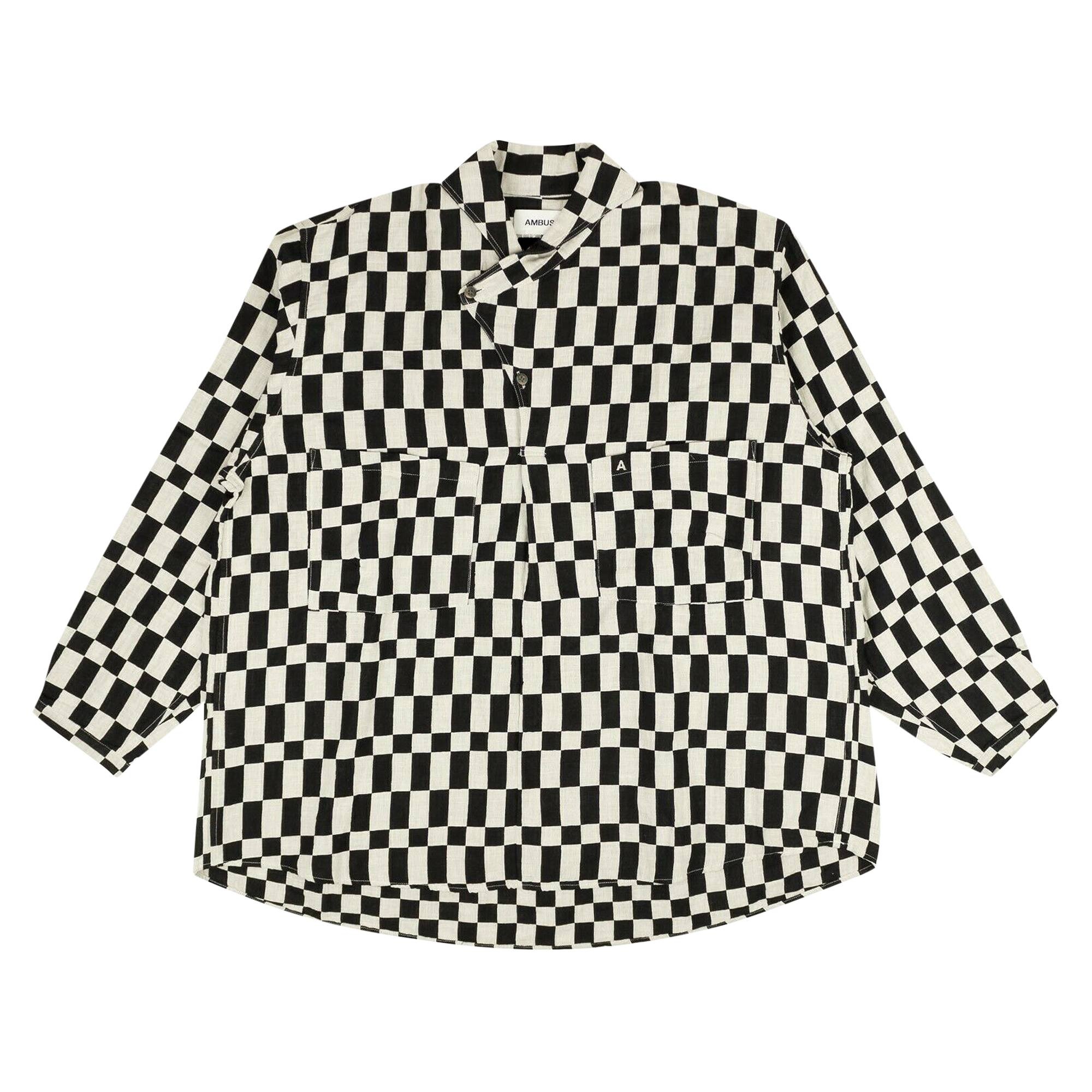 Ambush Pullover Check Shirt 'Black/White' - 1
