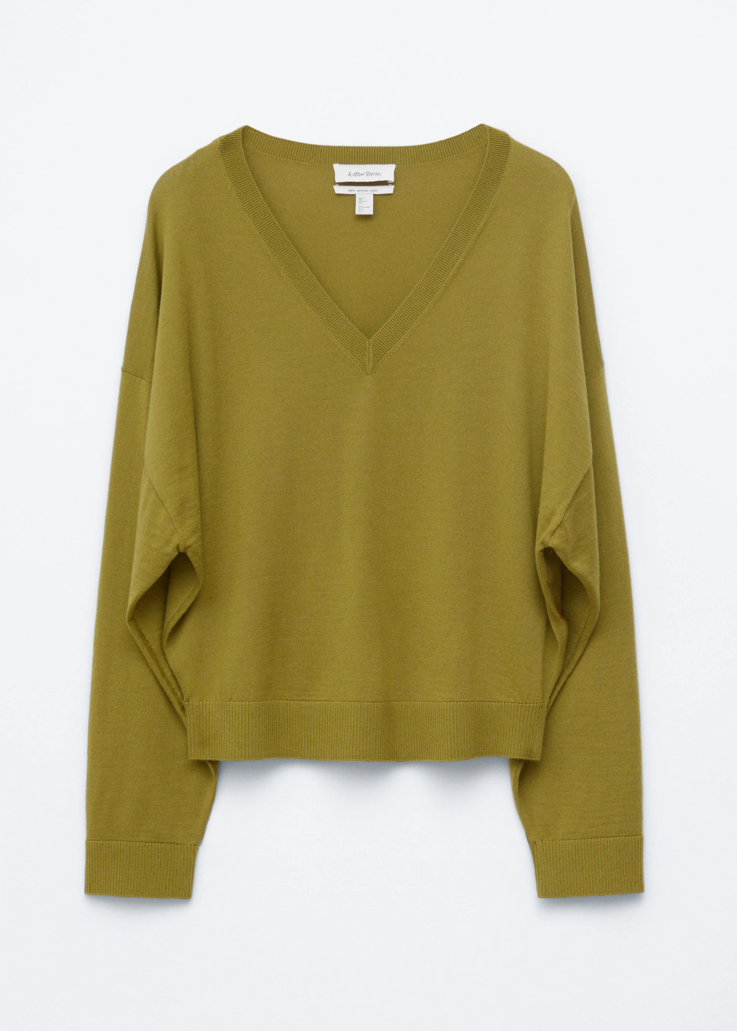 V-Neck Merino Wool Jumper - 1