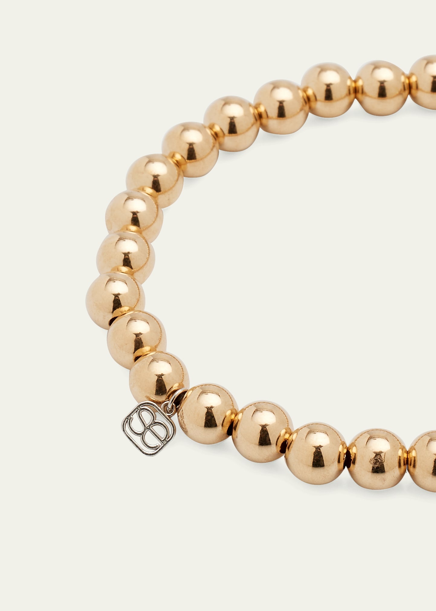 14k Beaded Diamond Wheel Bracelet - 3