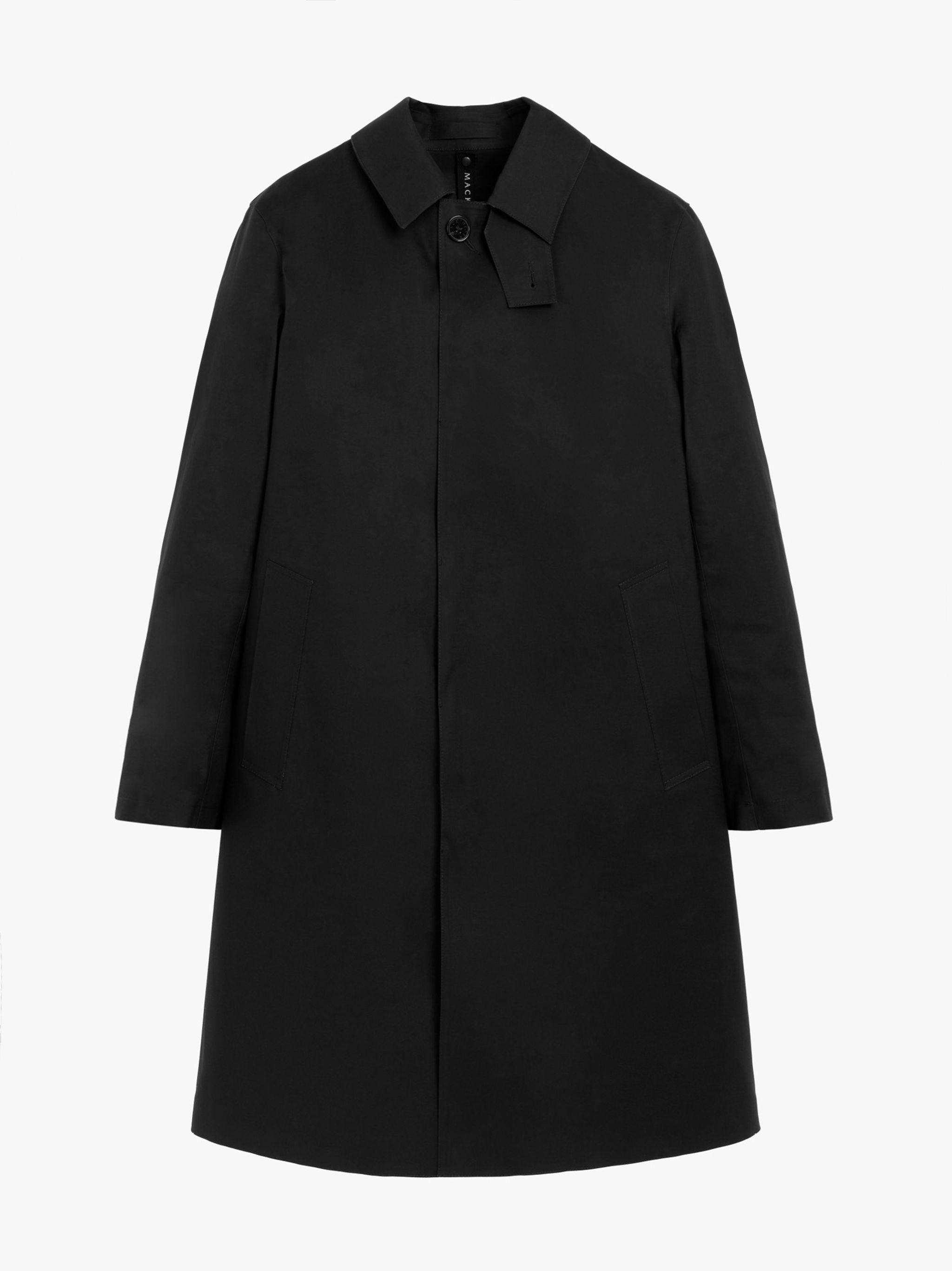 OXFORD BLACK BONDED COTTON 3/4 COAT | GRC-108 - 1