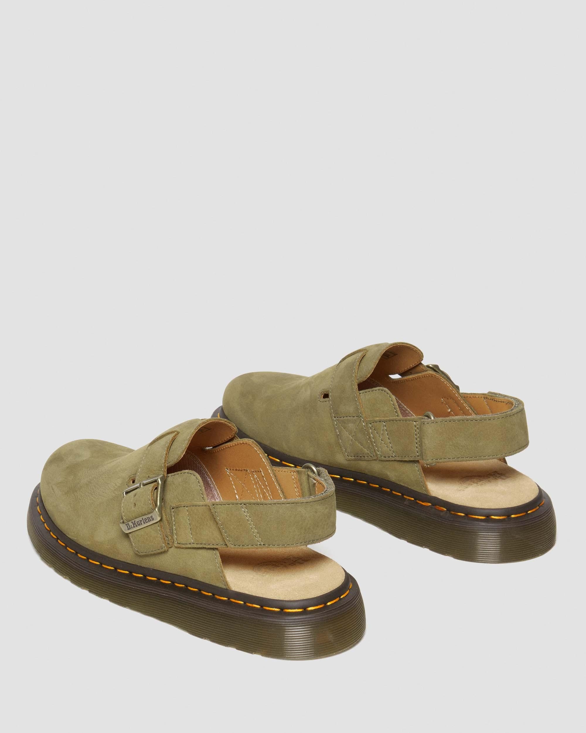 Jorge II Tumbled Nubuck Leather Slingback Mules - 11