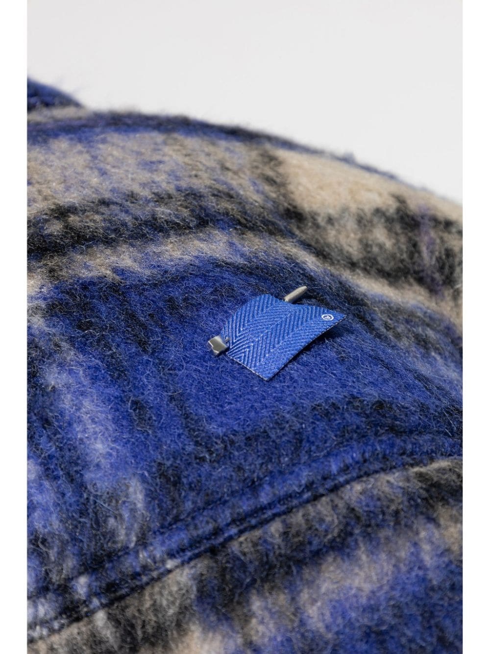 check-pattern shirt jacket - 5