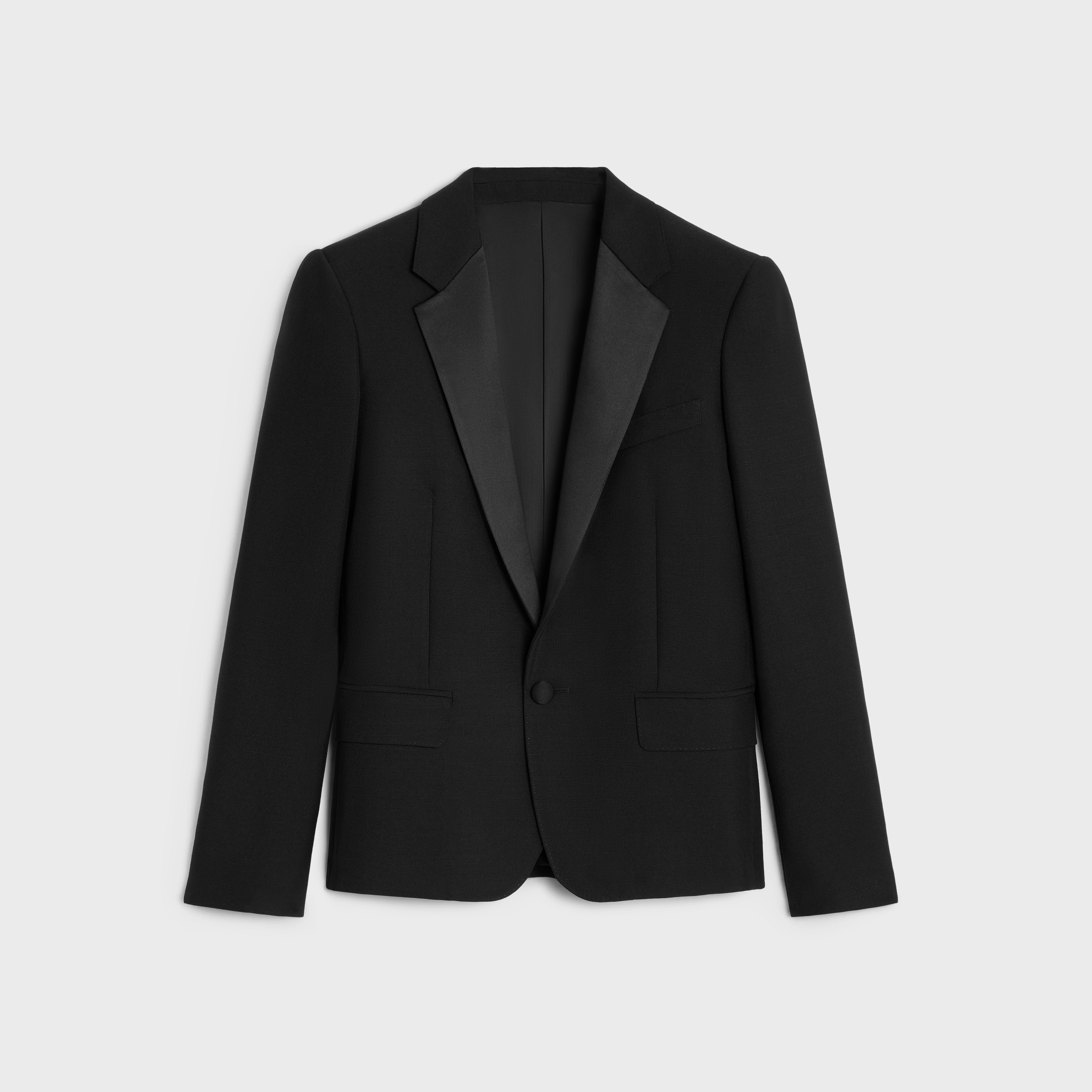 short tux jacket in wool and mohair - 1