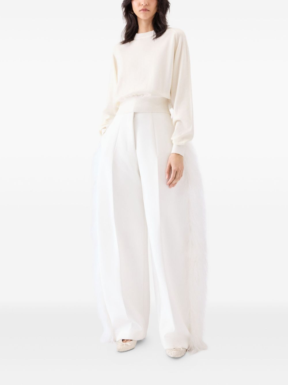 The Embroidered cropped sweater - 2