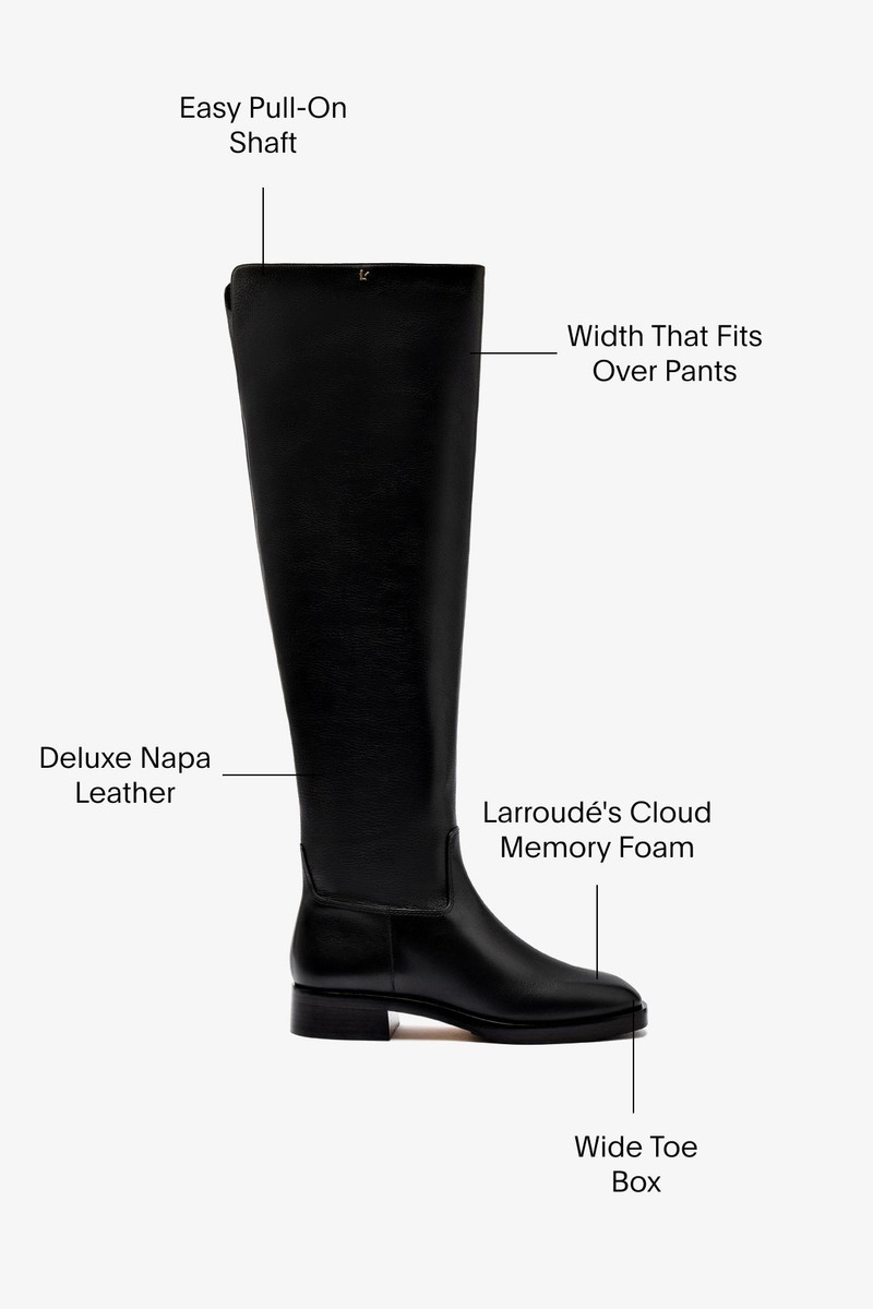 Anne Hi Boot In Black Leather 5