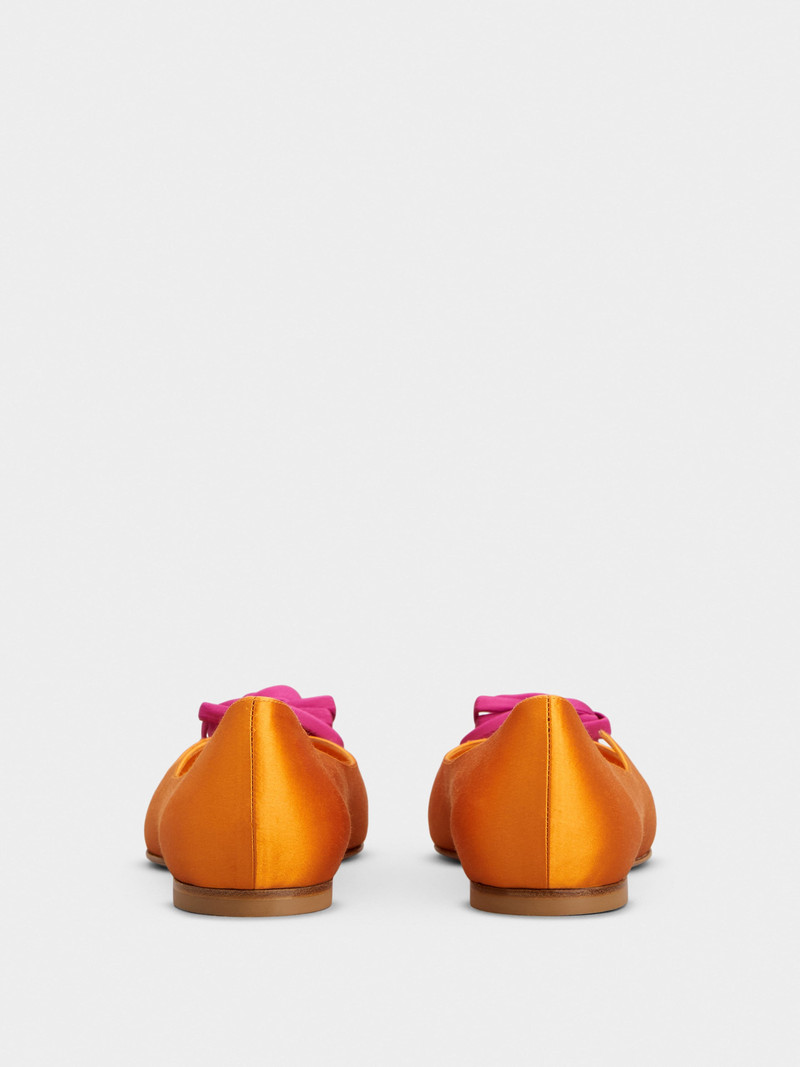 Roger Vivier Rose Vivier Ballerinas in satin outlook