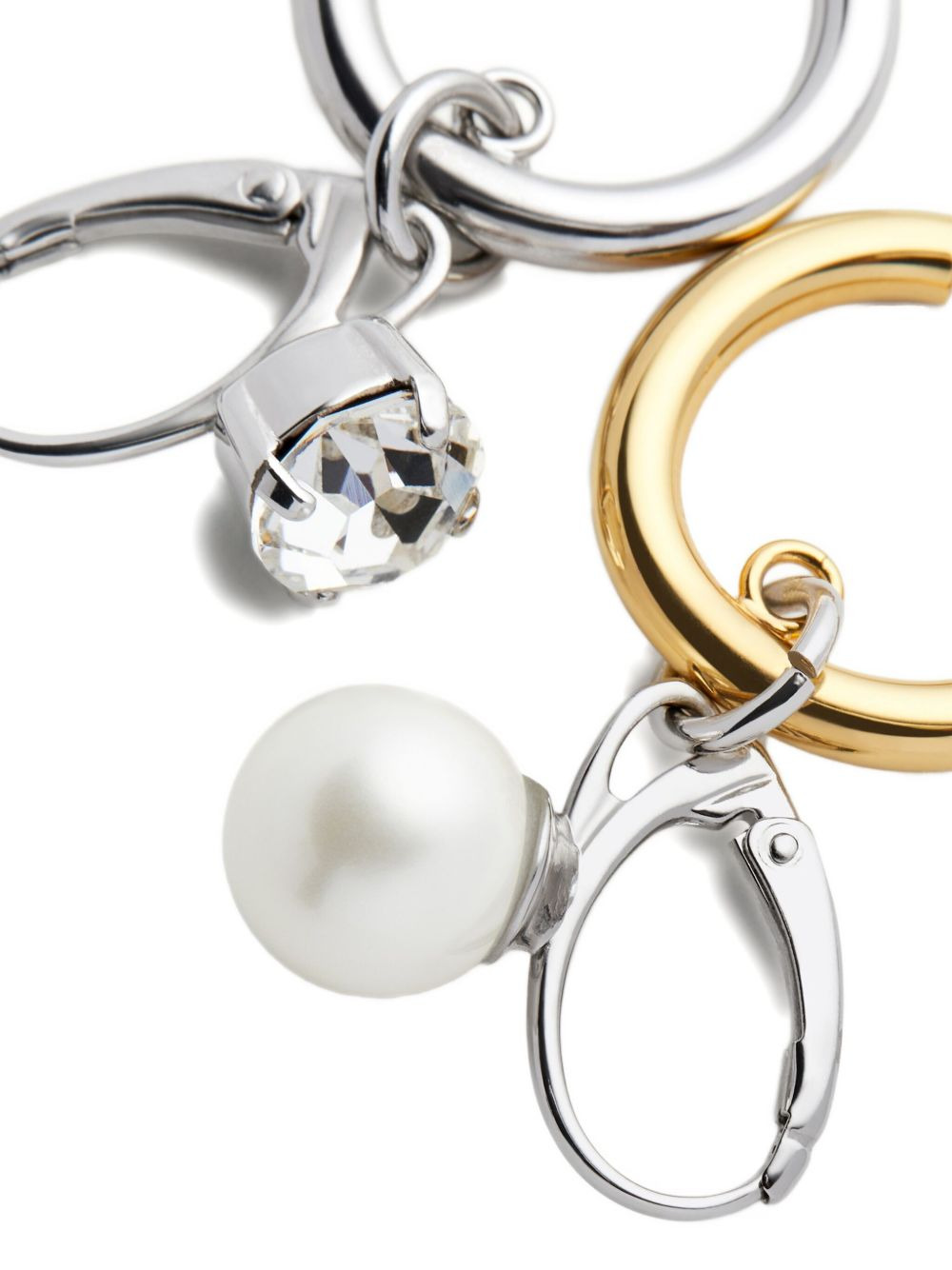 embellished hoop earrings - 3