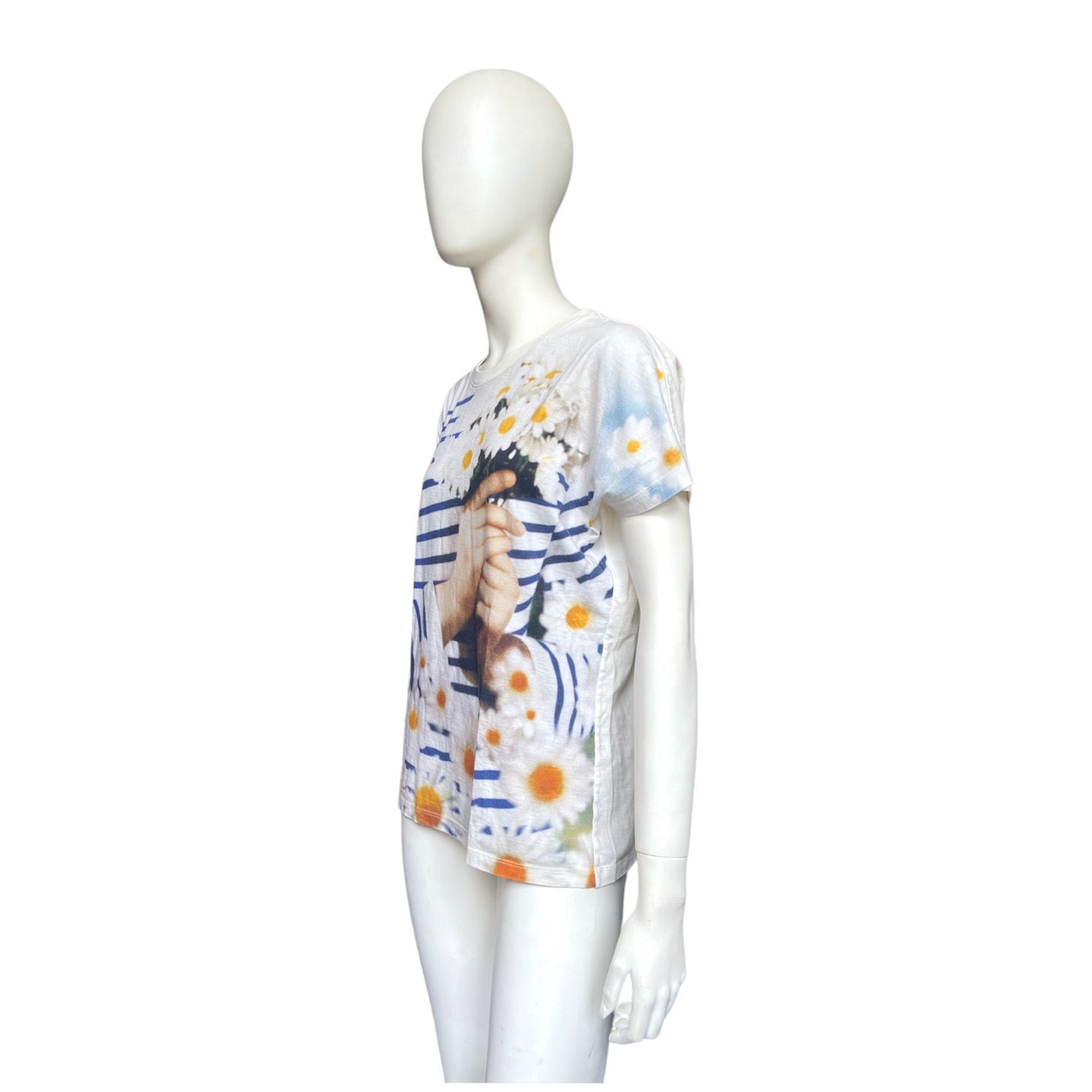 Jean Paul Gaultier ss15 trompe l'oeil portrait tee S - 5
