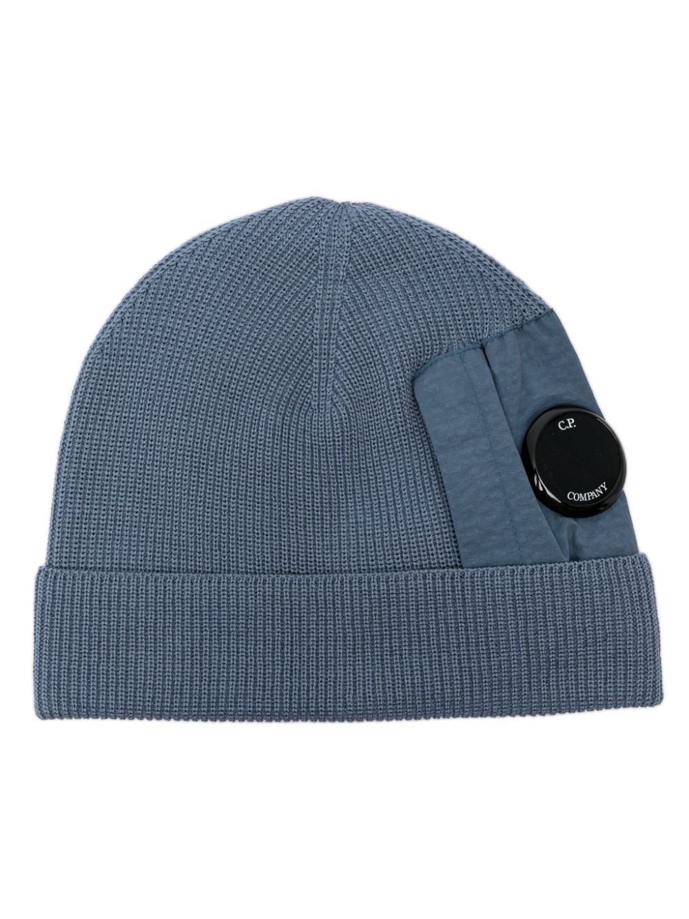 Lens-embellished beanie hat - 1