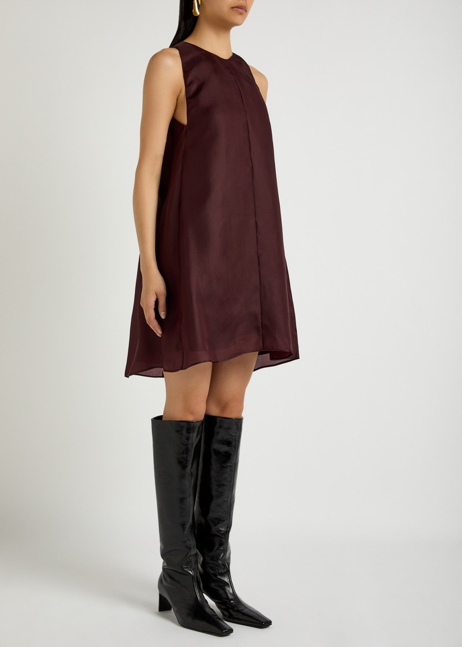 Khaite Clay Silk-organza Mini Dress - 2