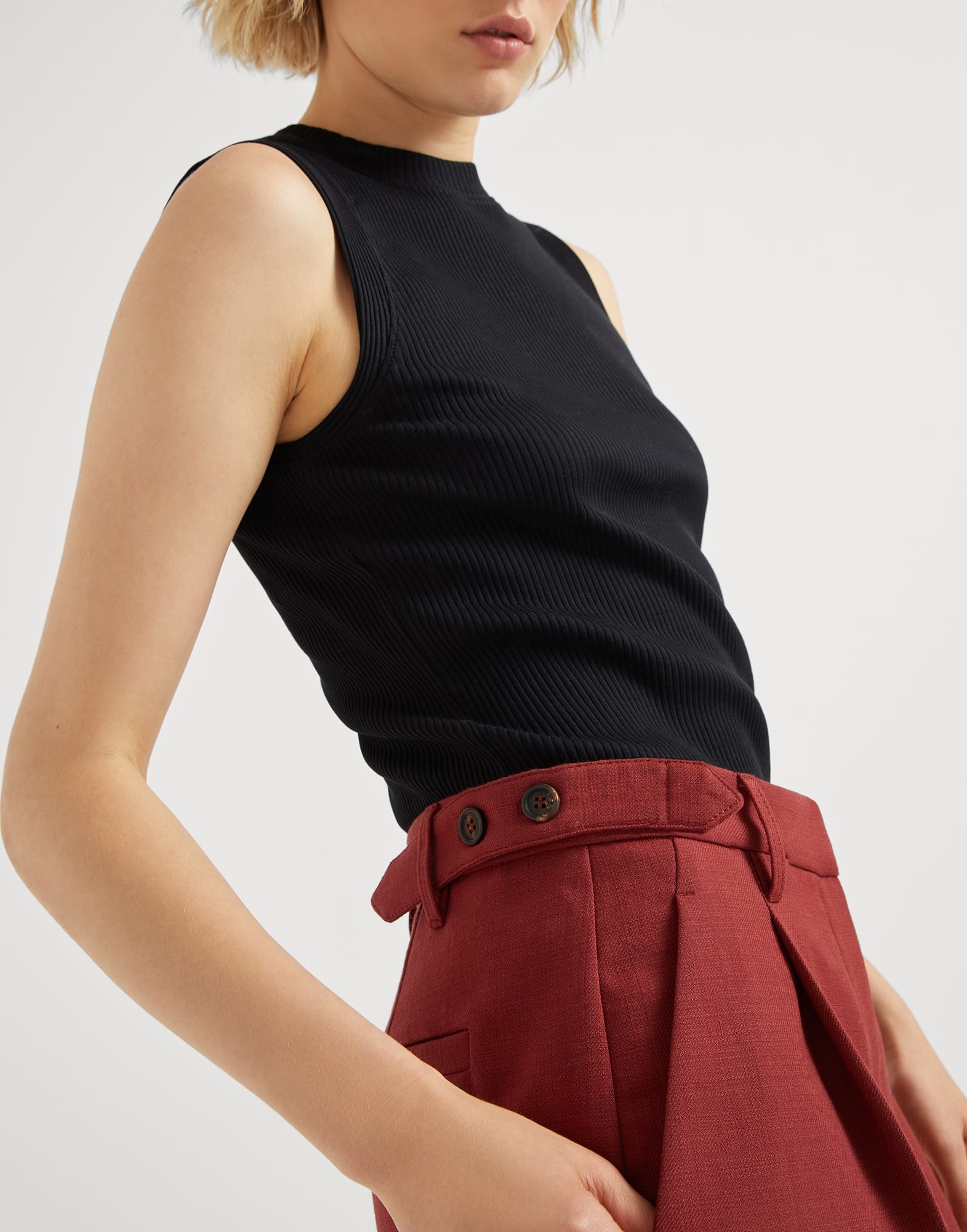 Malfilé virgin wool twill relaxed tailored trousers - 3