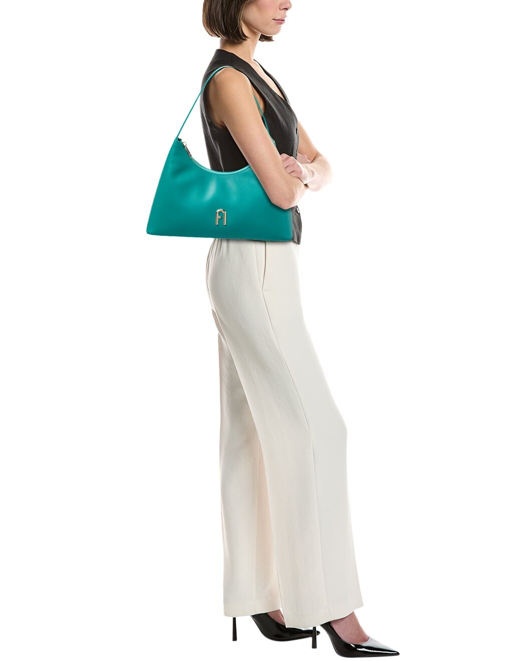 Furla Diamante Small Leather Shoulder Bag - 4