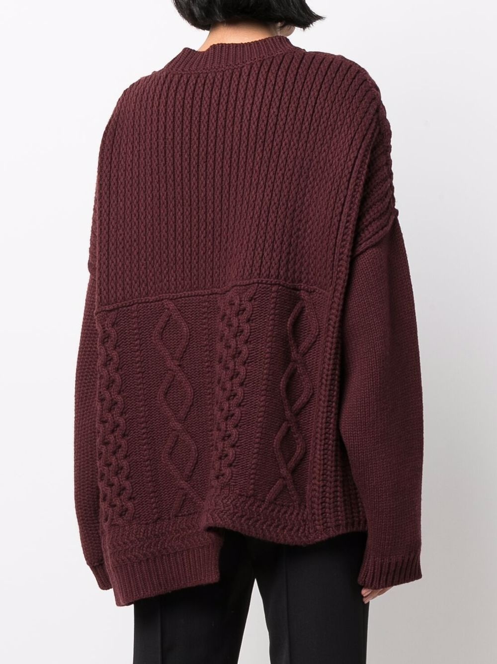 cable-knit jumper - 4