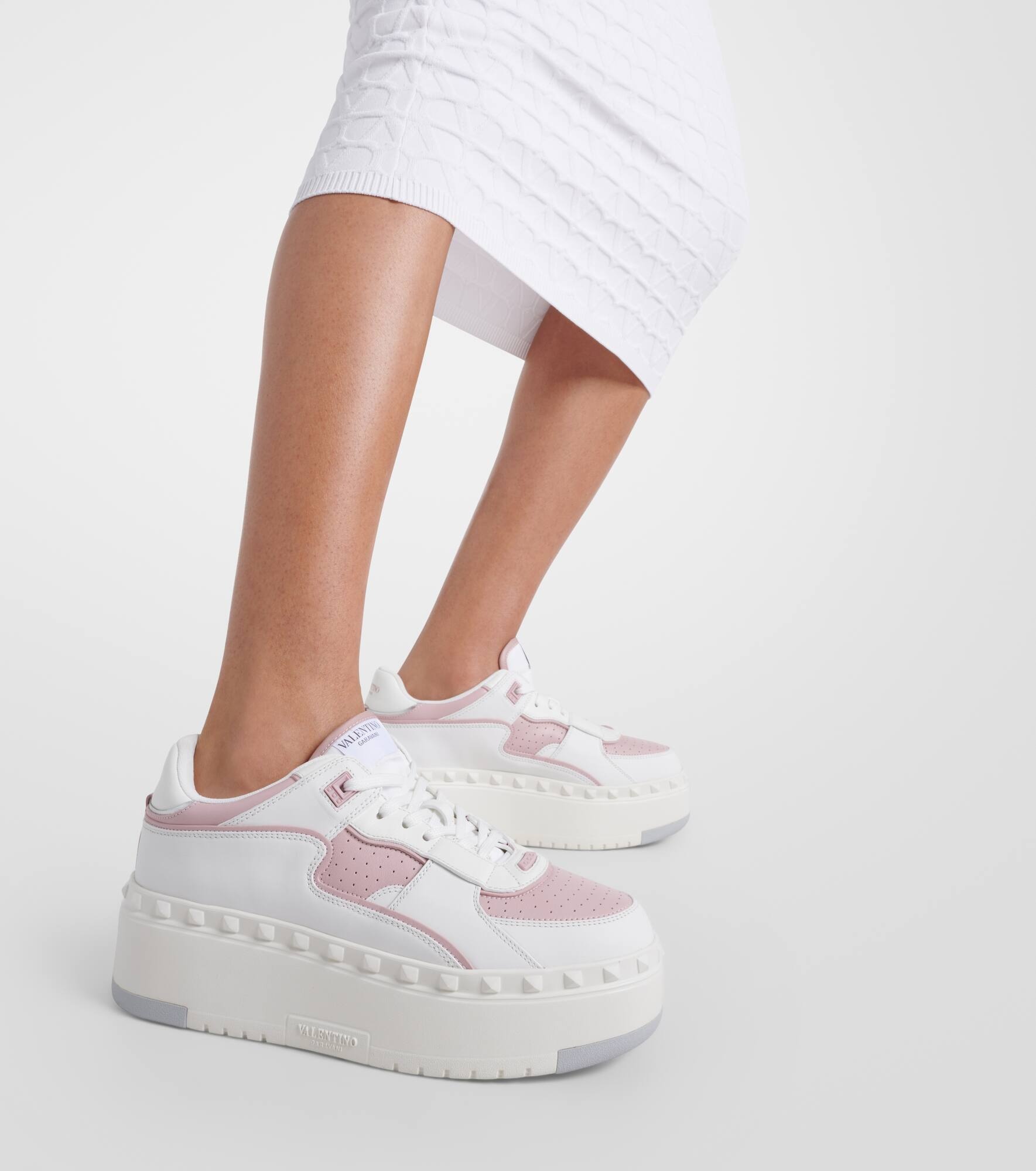 Freedots XL leather platform sneakers - 4