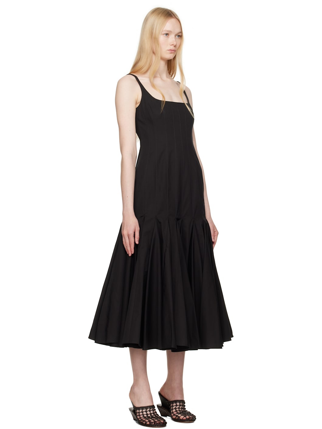 Black La Croisière 'The Agave' Midi Dress - 2