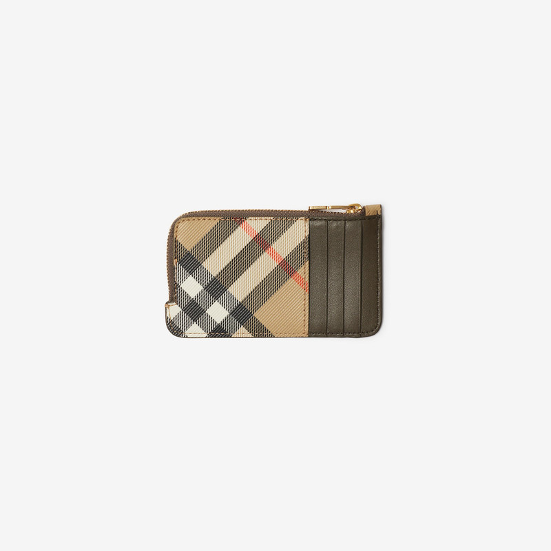 Burberry Check Zip Card Case outlook