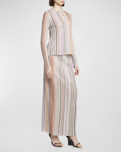 Missoni Stripe Keyhole Sweater outlook