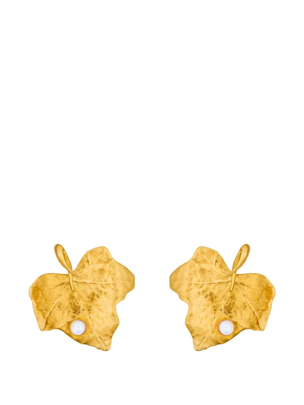 leaf-shaped earrings - 1