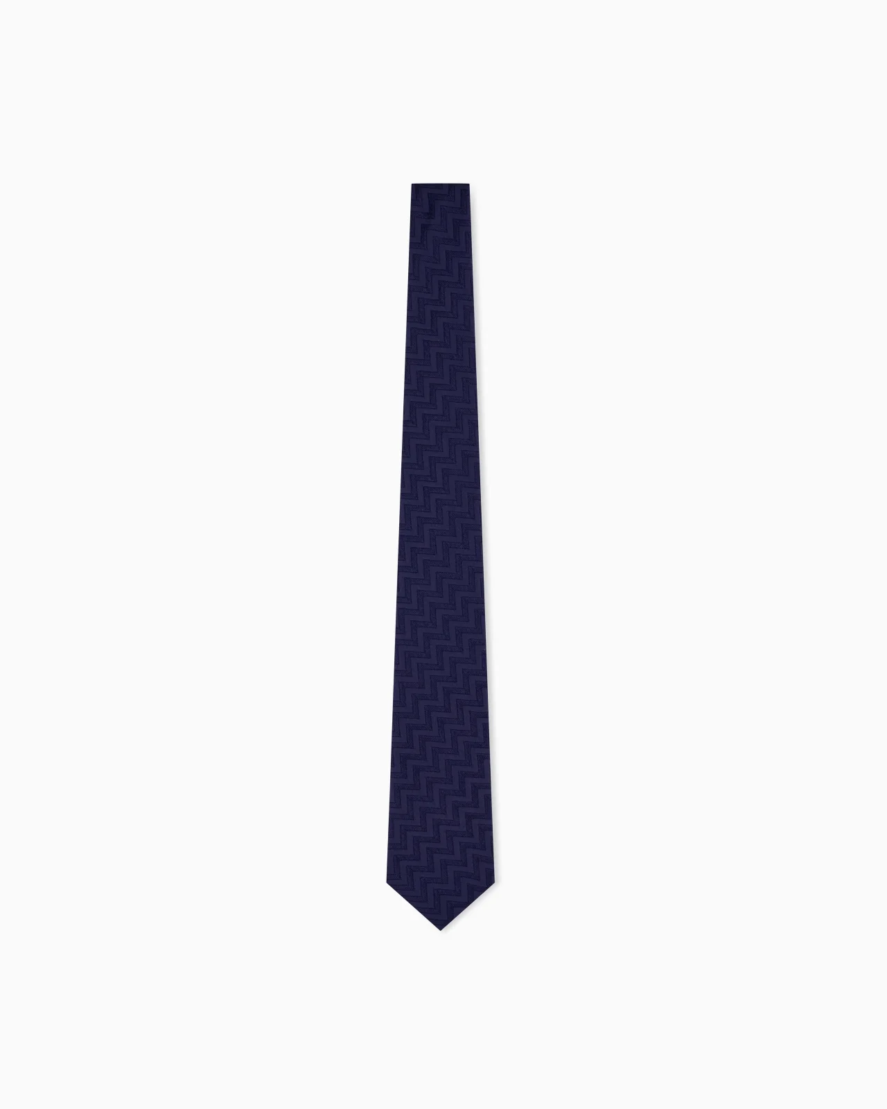 WOVEN TIE IN SILK AND ACRYLIC - 1