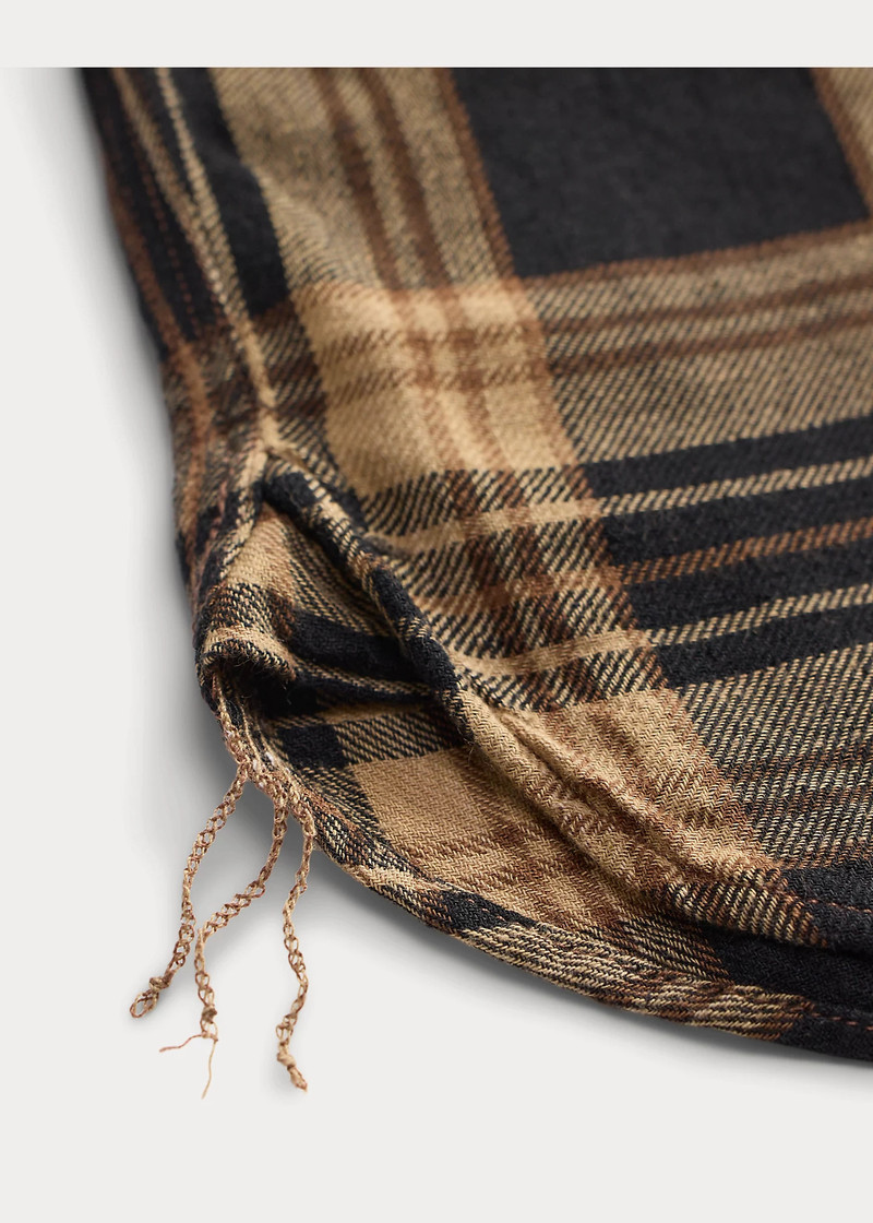 Plaid Cotton-Linen Workshirt 3