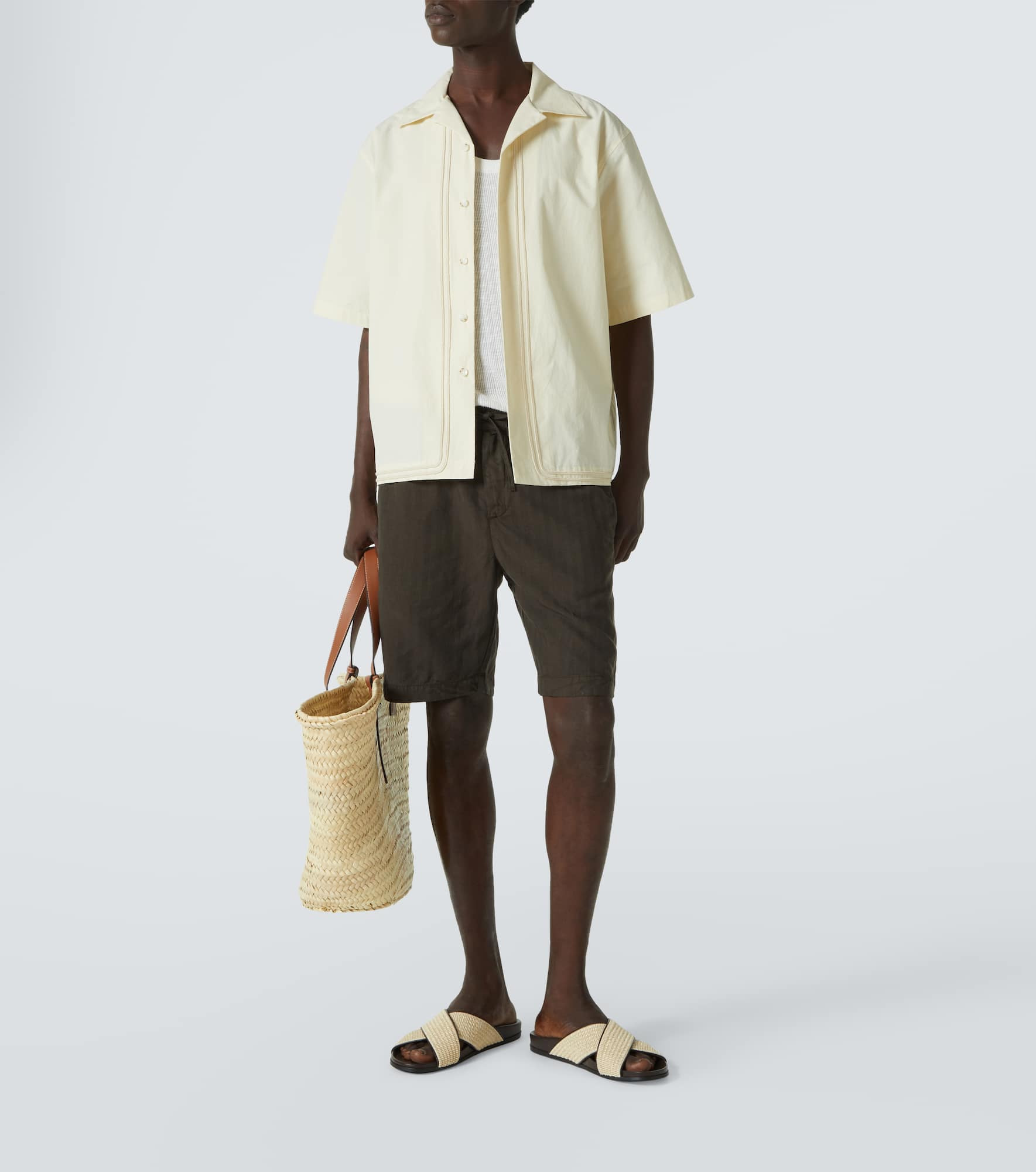 Felipe linen-blend shorts - 2